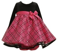 Bonnie Baby-girls Infant Stretch Velvet Bodice To Organza Skirt Bonnie Baby-girls Infant Stretch Velvet Bodice To Organza Skirt