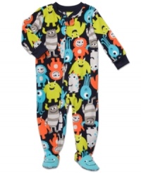 Microfleece monsters. It's scary how sweet he looks in this adorable fleece sleeper from Carter's. Microfleece monsters. It's scary how sweet he looks in this adorable fleece sleeper from Carter's.