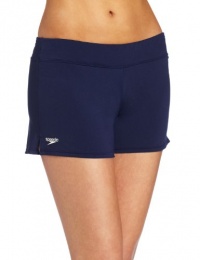 Speedo Women's Endurance Solid Swim Short Coverup Speedo Women's Endurance Solid Swim Short Coverup