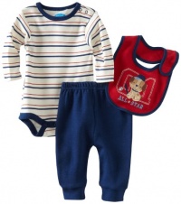 Bon Bebe Baby-boys Newborn All Star 3 Piece Pant Set, Navy/Cream/Red, 6-9 Months Bon Bebe Baby-boys Newborn All Star 3 Piece Pant Set, Navy/Cream/Red, 6-9 Months