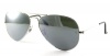 Ray Ban Sunglasses RB3025 Aviator Large Metal W3277 Silver/Crystal Grey Mirror, 58mm