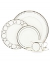 Design your table around the chic Platinum Links 5-piece place settings from Mikasa. Circular bands of platinum adorn white china to put a fresh spin on formal dining.