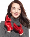 An essential winter accessory made for you favorite tech toy. These warm leather gloves from Charter Club keep you cozy and connected.
