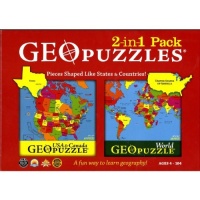 Combination US + World GeoPuzzle Combination US + World GeoPuzzle