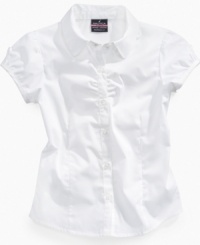 Learned looks. Her style will make the grade thanks to this Peter Pan-collar top from Nautica. Learned looks. Her style will make the grade thanks to this Peter Pan-collar top from Nautica.