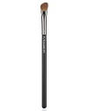 For applying and blending eye shadow. This brush has soft, smooth fibers and a full, angled design. M.A.C professional brushes are hand-sculpted and assembled using the finest quality materials. They feature birch, linden and ramin wood handles, nickel-plated brass ferrules.