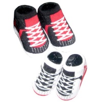 Nike Air Jordan Newborn Infant Baby Booties Socks Black White Red Air Jordan Jumpman 23 Logo Size 0-6 Months Baby Gift Set Nike Air Jordan Newborn Infant Baby Booties Socks Black White Red Air Jordan Jumpman 23 Logo Size 0-6 Months Baby Gift Set