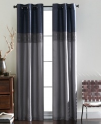 In cool, crisp tones of blue and gray, these Tuscany panels from Bryan Keith evoke a distinctly modern and sophisticated look. Pair with the coordinating comforter set. In cool, crisp tones of blue and gray, these Tuscany panels from Bryan Keith evoke a distinctly modern and sophisticated look. Pair with the coordinating comforter set.