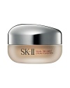 NEW SK-II Facial Treatment Cream Foundation brings you beautiful skin through the effects of Pitera™, providing even coverage and a radiant finish in a cream foundation.  A single application of this new foundation in the morning creates a radiant, translucent look which lasts through the day's activities, and helps skin stay moisturized and supple avoiding the ‘heavy' look of some foundations. Luxurious texture like that of a skincare creamFacial Treatment Cream Foundation is available in seven shades.