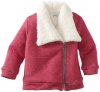 Splendid Littles Baby-Girls Newborn Sparkle Sherpa Jacket, Pink Sparkle, 3-6