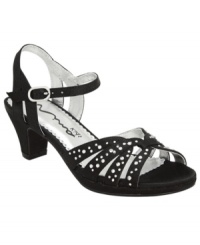 What a treasure. Show her what a precious gem she is with these jeweled sandals from Nina. What a treasure. Show her what a precious gem she is with these jeweled sandals from Nina.