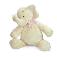 North American Bear Company Smushy Elephant Pink Ribbon, Ivory, Large North American Bear Company Smushy Elephant Pink Ribbon, Ivory, Large