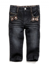 GUESS Kids Girls Toddler Daredevil Skinny Jeans, DARK STONEWASH (18M) GUESS Kids Girls Toddler Daredevil Skinny Jeans, DARK STONEWASH (18M)