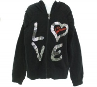 Guess Love Hooded Jacket Black 4T Guess Love Hooded Jacket Black 4T