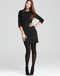 Clean lines and precise tailoring craft an impeccable Lafayette 148 New York Plus dress, featuring a chic boat neckline and flattering three-quarter sleeves for effortless elegance. Clean lines and precise tailoring craft an impeccable Lafayette 148 New York Plus dress, featuring a chic boat neckline and flattering three-quarter sleeves for effortless elegance.