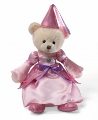 This adorable Princess Teach Me teddy bear from Gund features a pink satin dress with overlay and bow trim and matching hat with streamer detail. It'll teach your little princess how to tie, button and zip her own dress and how to touch-and-close her shoes. This adorable Princess Teach Me teddy bear from Gund features a pink satin dress with overlay and bow trim and matching hat with streamer detail. It'll teach your little princess how to tie, button and zip her own dress and how to touch-and-close her shoes.