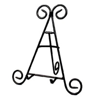 Darice 12 Tall Black Iron Display Stand Holds Cook Books, Plates, Pictures & More! Darice 12 Tall Black Iron Display Stand Holds Cook Books, Plates, Pictures & More!