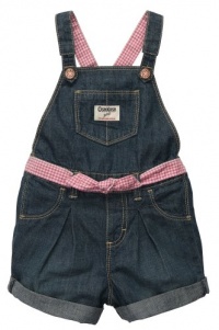 OshKosh BGosh Gingham Denim Shortalls DENIM 24 Mo OshKosh BGosh Gingham Denim Shortalls DENIM 24 Mo