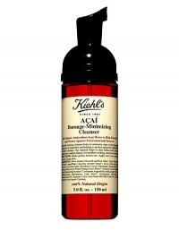 Ecocert organic damage-repairing formulations with organic antioxidant acai berry to help detoxify and protect against environmental stressors. A gently foaming antioxidant cleanser to detoxify skin of impurities and help neutralize the oxidation process that damages skin's tone, texture and elasticity. Paraben free and silicone free.Removes excess oil, impurities, and environmental debris. Helps preserve skin's natural moisture barrier.