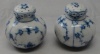 Royal Copenhagen Blue Fluted-Half Lace Border Salt & Pepper Set