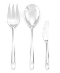 At your service with effortless style, the Rift serving set combines a slender handle and angled tip in stainless steel with the chic polish of Donna Karan Lenox. At your service with effortless style, the Rift serving set combines a slender handle and angled tip in stainless steel with the chic polish of Donna Karan Lenox.