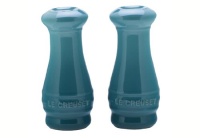 Le Creuset Stoneware Salt and Pepper Shakers, Caribbean Le Creuset Stoneware Salt and Pepper Shakers, Caribbean