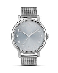 Practical, punctual and pretty. Timex's gleaming silver-plated ticker flaunts a mesh bracelet for feminine flair around the clock. Practical, punctual and pretty. Timex's gleaming silver-plated ticker flaunts a mesh bracelet for feminine flair around the clock.