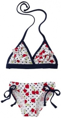 Pink Platinum Baby-Girls Infant Cherry Print 2 Piece Swimsuit, White, 18 Months Pink Platinum Baby-Girls Infant Cherry Print 2 Piece Swimsuit, White, 18 Months