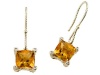 Genuine Citrine Earrings by Effy Collection® in 14 kt Yellow Gold LIFETIME WARRANTY