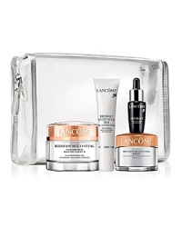 Bienfait Multi-Vital provides 24-hour nurturing hydration and comprehensive protection to fight the visible effects of environmental damage.Gift set includes Bienfait Multi-Vital SPF 30 Cream 1.7 oz., Bienfait Multi-Vital Eye SPF 28 Sunscreen 0.5 oz., Bienfait Multi-Vital Night 0.5 oz., and Génifique Youth Activating Concentrate 0.27 fl. oz. Bienfait Multi-Vital provides 24-hour nurturing hydration and comprehensive protection to fight the visible effects of environmental damage.Gift set includes Bienfait Multi-Vital SPF 30 Cream 1.7 oz., Bienfait Multi-Vital Eye SPF 28 Sunscreen 0.5 oz., Bienfait Multi-Vital Night 0.5 oz., and Génifique Youth Activating Concentrate 0.27 fl. oz.