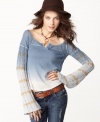 Free People's gradient top is perfect for weekend-wear! Pair it with your fave jeans for super-cute styling.
