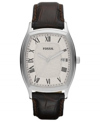 A timeless watch design in brown leather from Fossil's Ansel collection. A timeless watch design in brown leather from Fossil's Ansel collection.