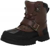 Polo by Ralph Lauren Country Lace-Up Boot (Toddler/Little Kid/Big Kid),Chocolate Tumbled Leather/Tan Burnished Leather,11.5 M US Little Kid Polo by Ralph Lauren Country Lace-Up Boot (Toddler/Little Kid/Big Kid),Chocolate Tumbled Leather/Tan Burnished Leather,11.5 M US Little Kid