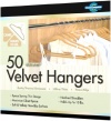 Closet Complete Ultra Thin No Slip Velvet Suit Hangers, Camel, Set of 50