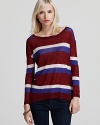 Embolden your fall collection with this Joie striped sweater, articulated in ultra-comfy, lightweight alpaca.