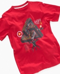 Shape up his shirt collection with this funky LRG geometric triangle tee. Shape up his shirt collection with this funky LRG geometric triangle tee.