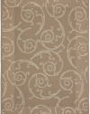 Area Rug 6x9 Rectangle Transitional Dark Beig - Beige Color - Safavieh Courtyard Rug from RugPal