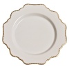 Defined by graceful silhouettes and hand-painted gold rims, this porcelain whiteware from Anna Weatherly adds a charming element to the table. Pair with more lavish pieces from Anna's assortment, or more simple accessories for an understated elegance.