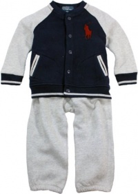 Polo Ralph Lauren Infant Boy's Big Pony Fleece Hook-Up Set (24 Month, French Navy) Polo Ralph Lauren Infant Boy's Big Pony Fleece Hook-Up Set (24 Month, French Navy)