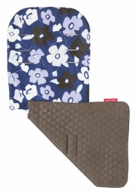 Maclaren Seat Liner, Poppies Crown Blue/Deep Taupe Maclaren Seat Liner, Poppies Crown Blue/Deep Taupe