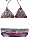 Roxy Kids Girls 7-16 Tiki Tri Set, True Black, 12