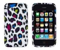 Rainbow Leopard Flexible TPU Gel Case for Apple iPhone 3G, 3GS Rainbow Leopard Flexible TPU Gel Case for Apple iPhone 3G, 3GS