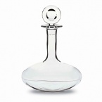 Decanter for young red wine. Clear Crystal.