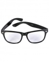 Nerd Glasses Buddy Wayfarer Black Frame Clear Lens