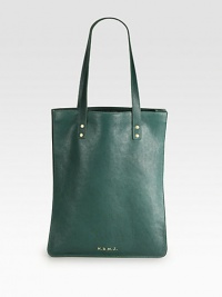 A colorful, chic tote that is stylishly ready to hit the town, set in pebbled leather.Top handlesOpen topInterior zip pocket13W x 16¼H x 2½DImported A colorful, chic tote that is stylishly ready to hit the town, set in pebbled leather.Top handlesOpen topInterior zip pocket13W x 16¼H x 2½DImported