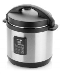 Change the way you work-a four-in-one appliance, this professional pressure cooker features 2 power levels and 3 preset cooking modes, along with brown and keep warm functions, to whip up masterful meals made to perfection. Experience one-pot cooking convenience with the dishwasher-safe and nonstick-coated, removable 6-quart cooking vessel. 1-year warranty. Model 670041460. Change the way you work-a four-in-one appliance, this professional pressure cooker features 2 power levels and 3 preset cooking modes, along with brown and keep warm functions, to whip up masterful meals made to perfection. Experience one-pot cooking convenience with the dishwasher-safe and nonstick-coated, removable 6-quart cooking vessel. 1-year warranty. Model 670041460.