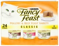 Fancy Feast Poultry & Beef Feast variety Pack, 3-Flavor Variety Pack (Beef, Chicken and Turkey & Giblets), 3 - Ounce Cans, 24 Count Fancy Feast Poultry & Beef Feast variety Pack, 3-Flavor Variety Pack (Beef, Chicken and Turkey & Giblets), 3 - Ounce Cans, 24 Count