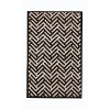 Herringbone pattern rug, 100% wool, hand tufted cut pile.