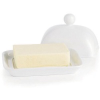 White Porcelain Essential Butter Dish with Lid White Porcelain Essential Butter Dish with Lid