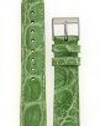 Ladies' Genuine Crocodile Watch Band Apple Green 18mm Watchband Built-In Spring Bars